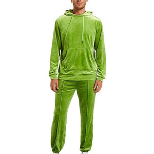 Nouvel arrivage de survêtements 2 pièces survêtements en velours pour hommes ensembles 2 pièces décontractés à manches longues meilleurs survêtements personnalisés au tarif de gros - Product Image 2