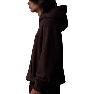 Sweats à capuche pour hommes Pull-over surdimensionné en strass Coton épais Épaules tombantes Streetwear personnalisé Fournisseur OEM - Product Image 5