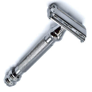 Maquinillas de Afeitar de Seguridad de Acero Inoxidable Color Cromo para Hombres, para Afeitados Diarios en Casa o como Regalo para Uso en Salones de Belleza para Cabello o Barba - Product Image 6