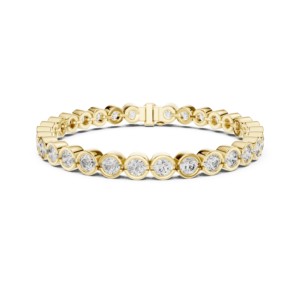 Bracelet tennis Pacho 9.3 TCW en moissanite taille brillant, plaqué rhodium, argent sterling 925, luxe, certifié GRA |   Finesse nuptiale - Product Image 6