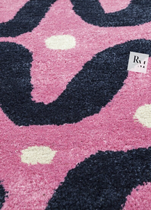 ชุดพรมปูพื้นขนสัตว์แบบพรีเมี่ยมงานแฮนด์เมดขนาดพิเศษออกแบบนามธรรมเป็นคลื่นคุณภาพสูงสำหรับบ้านสำนักงานห้องนอนห้องนั่งเล่นห้องโถง - Product Image 4