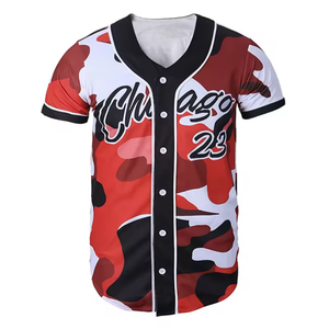 Transpirable Diseño personalizado Jersey de béisbol Sublimación Impreso Personalizado Nombre del equipo Número Entrenamiento Camisetas de béisbol - Product Image 3
