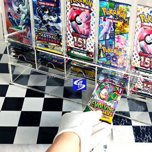 SYP <span class=keywords><strong>Vente</strong></span> chaude Distributeur de <span class=keywords><strong>cartes</strong></span> en acrylique transparent pour les boosters Pokémon Écarlate et Violet Stellar Crown, 6 emplacements - Product Image 6