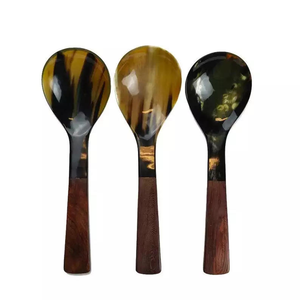 Nouvelles couverts jetables de luxe à bas prix pour la maison, le bureau, les restaurants, ensemble de couverts, cuillère en corne, fourchette, couverts jetables sans danger pour les enfants - Product Image 1