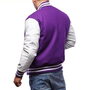Chaqueta Bomber de Béisbol para Hombre con Cuello Alto, Bordado de Lana con Logotipo Personalizado, Invierno, Ecológica, de la Más Alta Calidad - Product Image 2