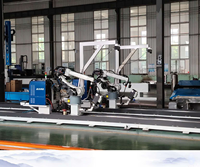 Robot inteligente de soldadura de barras de refuerzo industrial de siete ejes para piezas de esqueleto de vigas, Cotización Shandong