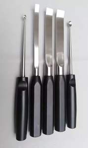 Curette d'os ciseau ascenseur périosté Instrument d'orthopédie chirurgicale 5 pièces Ce approuvé Curette d'os ciseau élévateur périosté - Product Image 3