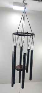 Carillons éoliens en fer noir imperméables tendance, décoration de jardin suspendue, cloche de festival à prix avantageux - Product Image 4