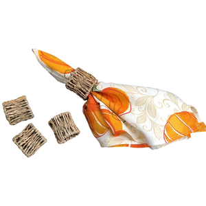 Rondelles de serviette en jonc de mer tissés à la main Fabriqué au Vietnam Matériau écologique pour la décoration de la maison et de la vaisselle Vente en gros - Product Image 1