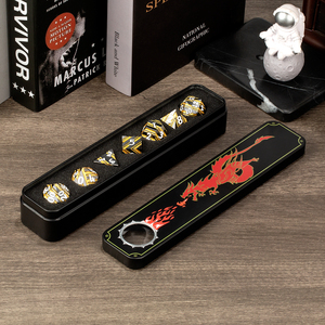 Bộ Xúc Xắc Kim Loại DND Bán Chạy Xúc Xắc Kim Loại Sọc Kim Loại D4 D6 D8 D10 D12 D20 D % Cho Trò Chơi Trên Bàn D & D Bán Sỉ - Product Image 4