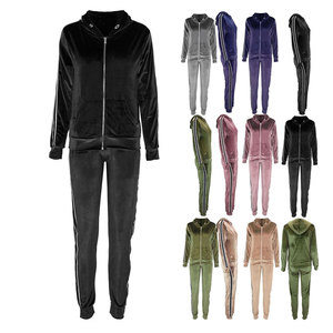 ชุดวอร์มผ้ากำมะหยี่สองชิ้นสำหรับผู้หญิงชุดวอร์มชุดกีฬาผ้ากำมะหยี่สำหรับฤดูใบไม้ผลิ2026 - Product Image 2