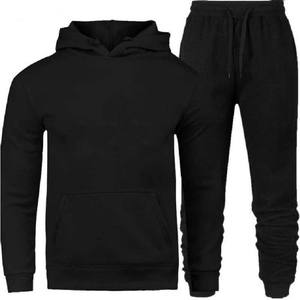 Conjunto de chándales de manga completa de tela transpirable para hombre, ropa informal de servicio OEM, ajuste holgado de algodón 100% más vendido - Product Image 4