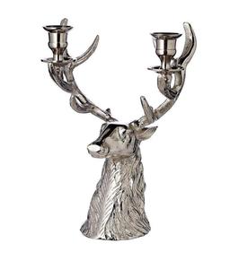 Centre de table de style moderne en métal avec renne pour décoration de fête saisonnière dans les maisons élégantes - Product Image 1