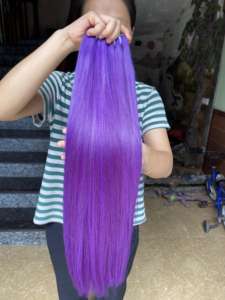 100% เวียดนามมนุษย์ผมกระดูกตรงการรวมกลุ่มสีผมด้วยการปิดดิบเวียดนามผม - Product Image 2