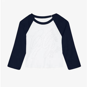 Top corto de béisbol Jersey personalizado Color sólido de alta fabricación Top corto de béisbol Jersey de mujer - Product Image 1