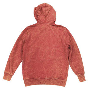 Sweat à capuche surdimensionné en coton vieilli lavé à l'acide pour hommes Vintage Patch personnalisé broderie Logo OEM pour l'hiver - Product Image 3