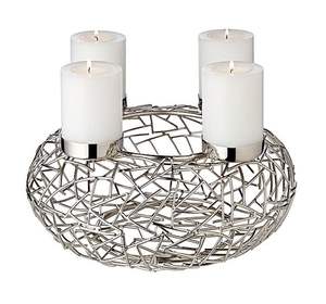 Juego de 2 portavelas de metal de aluminio Diseño elegante Electrochapado Único Hecho a mano Acabado pulido Iluminación decorativa - Product Image 6