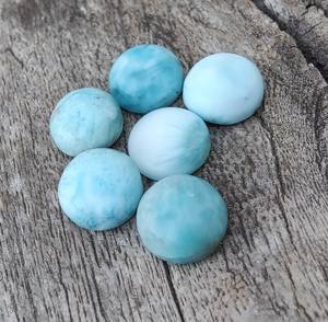 อัญมณีลาริมาร์ธรรมชาติคุณภาพ AAA + อัญมณีทรงแบนราบปรับเทียบขนาดได้ตามต้องการ - Product Image 3