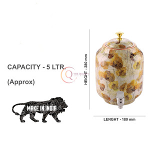 Distributeur d'eau en cuivre de qualité supérieure Distributeur de cuivre en métal fabriqué en Inde avec distributeur d'eau en cuivre pur de haute qualité - Product Image 4