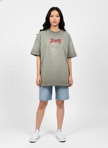 T-shirt personnalisé streetwear avec broderie en strass, coupe ample et oversize, impression sérigraphique pour hommes - Product Image 2