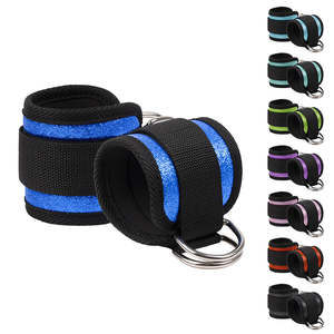 Correa de Tobillo Ajustable con Anillo en D, Entrenador Muscular, Correas de Entrenamiento para Cadera y Piernas, Soporte de Tobillo, Correas de Tobillo para Levantamiento de Pesas y Fitness - Product Image 6