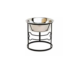 Bol et mangeoire rond en acier inoxydable à revêtement noir pour animaux de compagnie, nouveau bol pour animaux de compagnie, dernier bol d'alimentation en métal pour chat et chien - Product Image 4