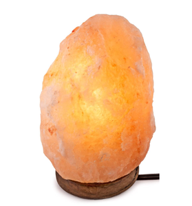 Lampe en sel rose de l'Himalaya alimentée par USB, cristal naturel, lumière rocheuse avec une lumière chaude apaisante - Product Image 1