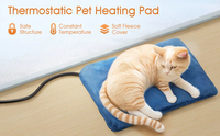 Maison de chat chauffée à prix d'usine avec couverture en polaire douce résistante aux intempéries à température constante pour une utilisation en hiver