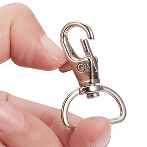 OEM Wholesale Metal Swivel Snap Hooks with Trigger Clips & D Rings Lobster Claw Clasps for Keychain, Purse & <b>Handbag</b> <b>Accessories</b> - Product Image 2