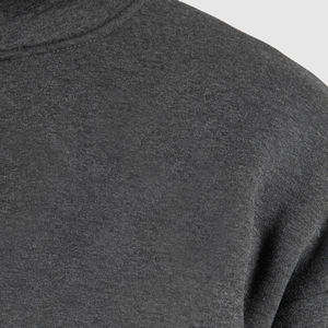 Sweat-shirts thermiques à fermeture éclair pour hommes, 100% coton, de qualité luxueuse, surdimensionnés, en éponge française, avec logo imprimé personnalisé, polaire d'hiver - Product Image 4