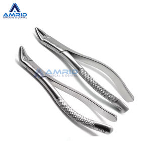 Fórceps de acero reutilizables profesionales Fuente de alimentación manual Instrumentos quirúrgicos dentales Extracción de dientes Certificado CE Dental - Product Image 5
