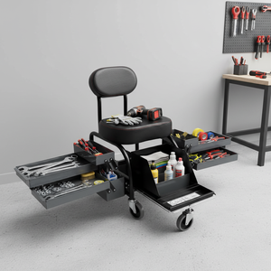 Expandable Side Trays Shop Seat Customized Available ITA <b>Tools</b> 227kg/500lbs Capacity - Product Image 1