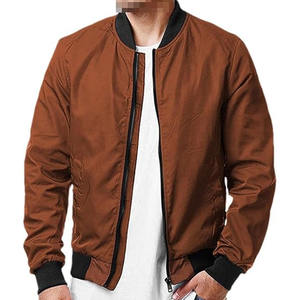 Premium Look Best Design Hombres y mujeres Chaquetas de bombardero ligeras Color sólido Largo transpirable para la temporada de invierno Servicio OEM - Product Image 1