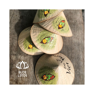 หมวกทรงกรวยจากเวียดนามทรงใบปาล์มทำด้วยมือผลิตภัณฑ์ส่งออกคุณภาพสูง - Product Image 1