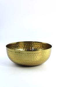 Modern Style Hammered Gold Serving Bowl For Home Decor Hotel Dining Festive <b>Table</b> Styling Luxury Display And Premium Gifting Use - Product Image 4