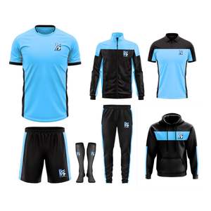 Maillot de football en tissu polyester 160 GSM pour adultes et jeunes, uniforme de football, short de football, chaussettes de football, sweat à capuche intercouche - Product Image 1