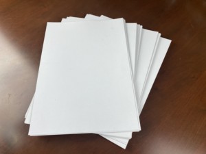 300gsm 350ggsm 400gsm personalizado GC1 C1S recubierto de marfil tablero Folcote tablero FBB cartón - Product Image 5