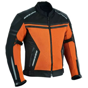 Blouson de moto en cuir véritable personnalisé pour homme, équipement de protection professionnel pour la course à moto, équipement de protection pour l'hiver, vente en gros OEM Pakistan - Product Image 4