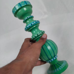 Support de Présentation de Bougie en Bois de Luxe pour les Occasions de Pâques, Artisanat en Bois Fait Main en Inde, Supports de Bougie en Gros - Product Image 1