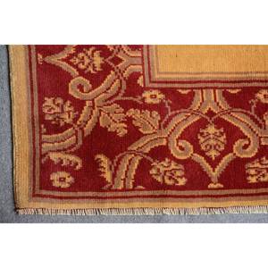Traditional Red <b>Gold</b> Large Area Rug 7.1 X 9.1 ft Vintage Turkish <b>Wool</b> Latex Backing Patchwork Abstract for Hallway Room Rug - Product Image 5