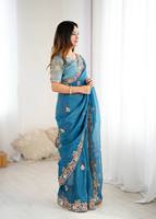 Femmes style décontracté été Diwali hiver dernière haute qualité Slim Fit Designer Banarasi coton soie Saree Blouse Kanchipuram
