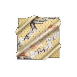Pierre Cardin 90x90 Silk Twill <b>Square</b> <b>Scarf</b> Colorful - Product Image 1