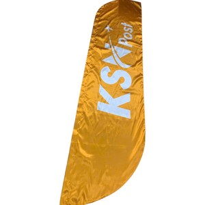 ธงขนนกแบบ Pennant พร้อมเสาธงอะลูมิเนียม พิมพ์ลายดิจิตอลบนผ้าโพลีเอสเตอร์ ทนทาน เหมาะสำหรับงานกีฬาและเกมส์ - Product Image 5