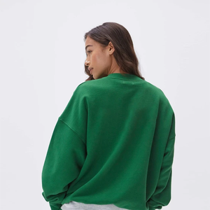 Sudadera de Manga Larga para Mujer, de Alta Calidad, Color Sólido, Suave, con Decoración de Lentejuelas, Logotipo Frontal, Nueva, Cálida y Cómoda, Cuello Alto - Product Image 6