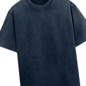 เสื้อยืดสีกรมท่าฟอกวินเทจไซส์ใหญ่กว่าเฮฟวี่เวทเสื้อยืดผ้าฝ้ายจางออกแบบโลโก้ได้ตามต้องการสำหรับผู้ชาย - Product Image 6
