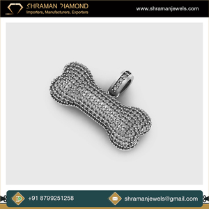 เครื่องประดับแฟชั่นดีไซน์ทันสมัยสร้อยคอจี้รูปสัตว์ทำจากเพชรน้ำแข็งสีทอง10K แบบออกแบบได้ตามต้องการ - Product Image 4