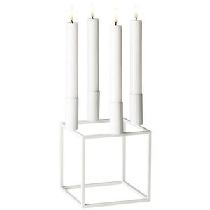 Portavelas cilíndrico blanco para decoración del hogar Agregue un toque real para Navidad Otros portavelas Linternas y tarros de velas - Product Image 1