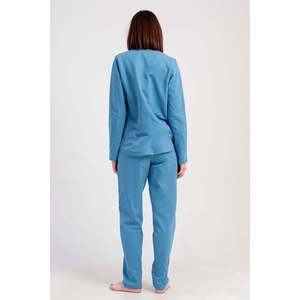 ชุดนอน KADIN 2IPLIK O YAKA UZUN KOL ETEGI OVAL CEPLI PIJAMA TAKIM - สีกรมท่า - สีกรมท่า - Product Image 3