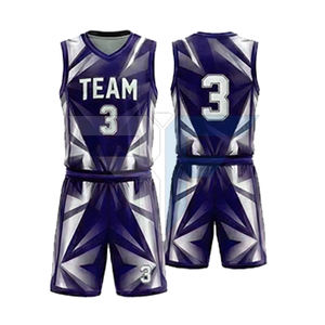 Uniforme de basket-ball à manches courtes respirant au design unique, de haute qualité, à séchage rapide, antibactérien, unisexe, adulte, toutes saisons - Product Image 2