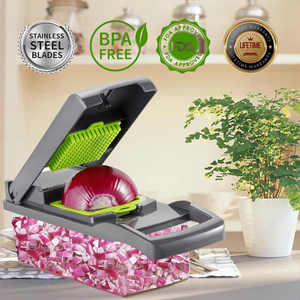 16 in 1 Good Quality Kitchen Tool Multifunctional Vegetable Cutter Potato &amp; <strong>Onion</strong> Slicer Chopper With Stainless Steel Blade - Product Image 5